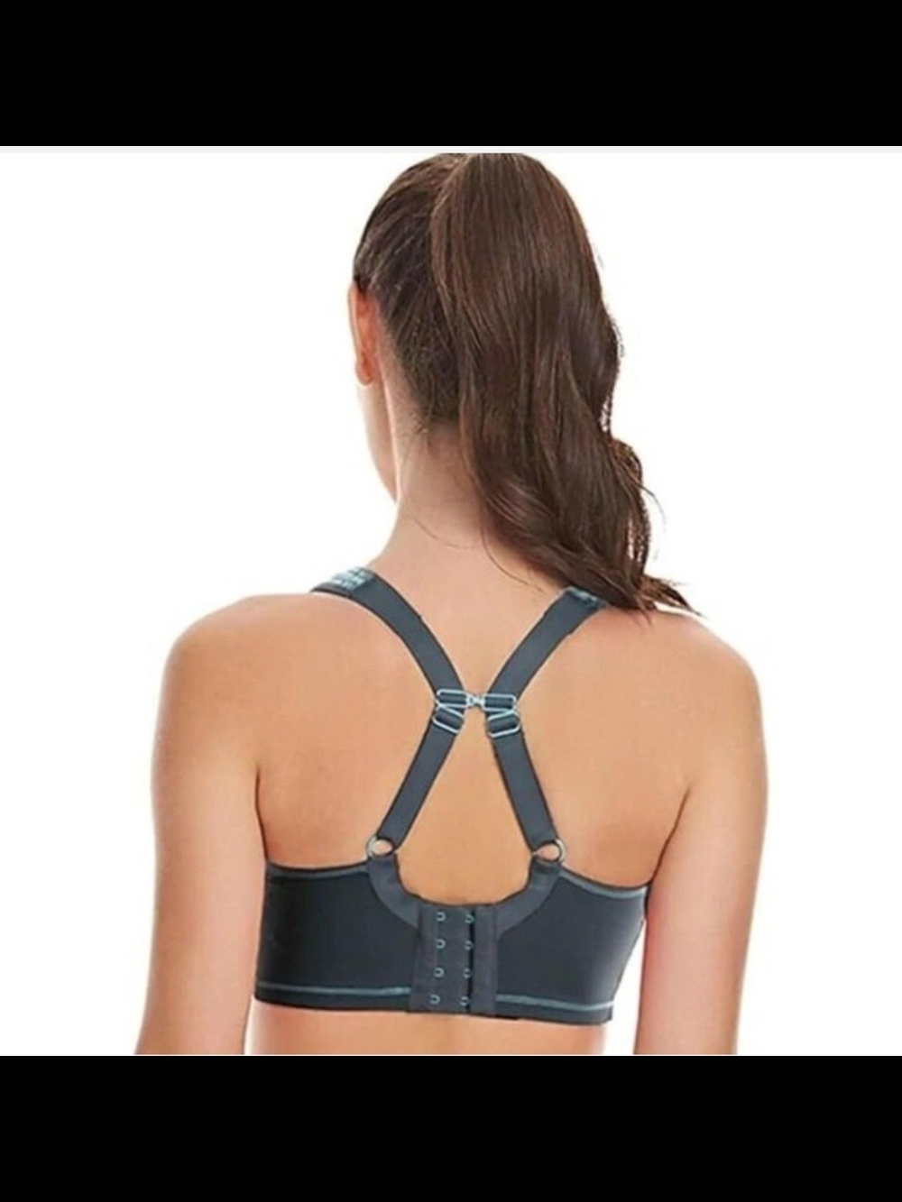 Freya Active Epic Underwire Molded Cup Charcoal Sports Bra 34E/34DDD - Picture 3 of 5